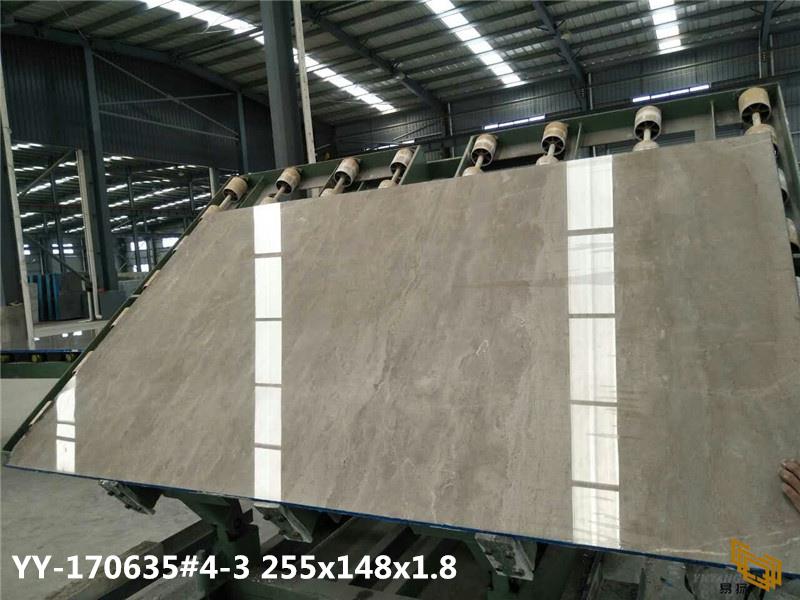 China Caesar Grey Marble Slabs in Stock For Sale with Newly Cut