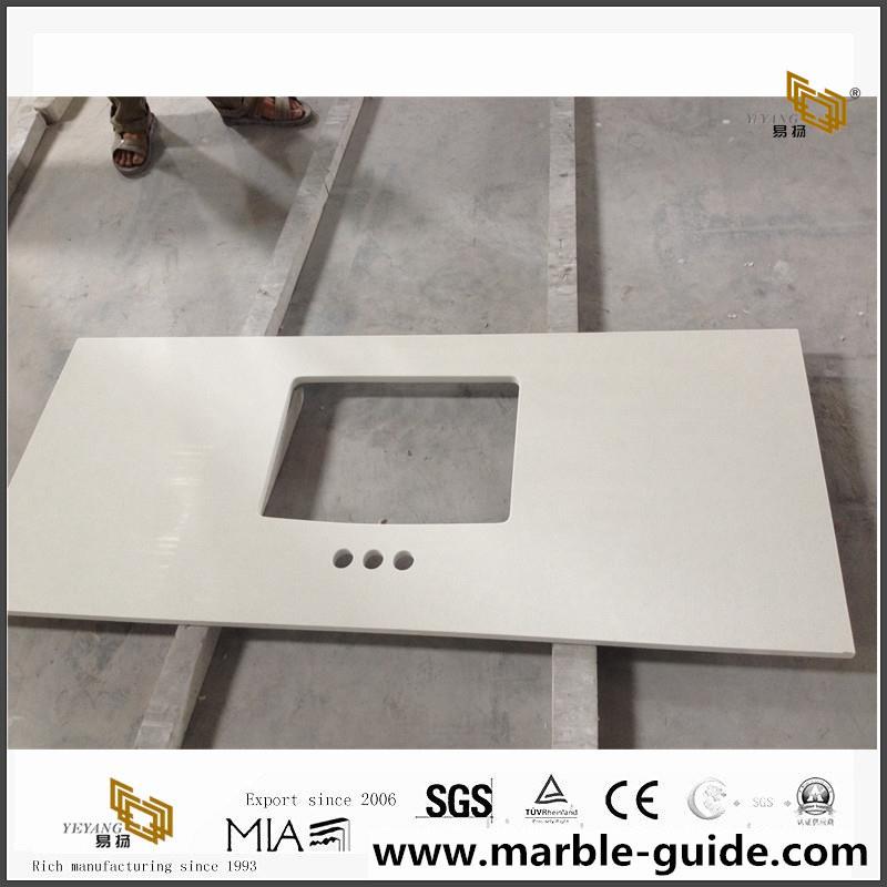 White Quartz Countertops FG308 1