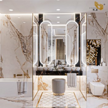 Brownish Marble Bathroom Brownish Marble Bathroom