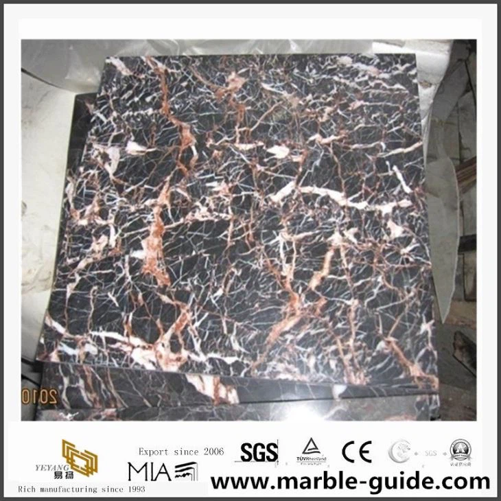 Kina gøg rød marmor poleret plade lav pris for indvendig murflise