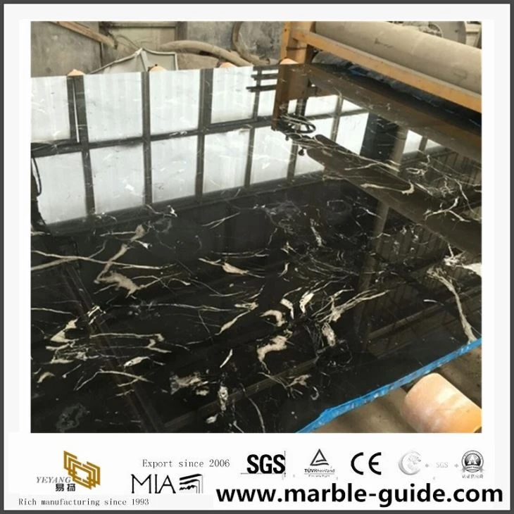 Chinese New Black Ice Flower Marble For Tiles, Tops