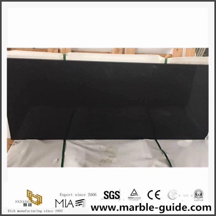 Engineered Stone Countertops Quartz Stone With Black Color