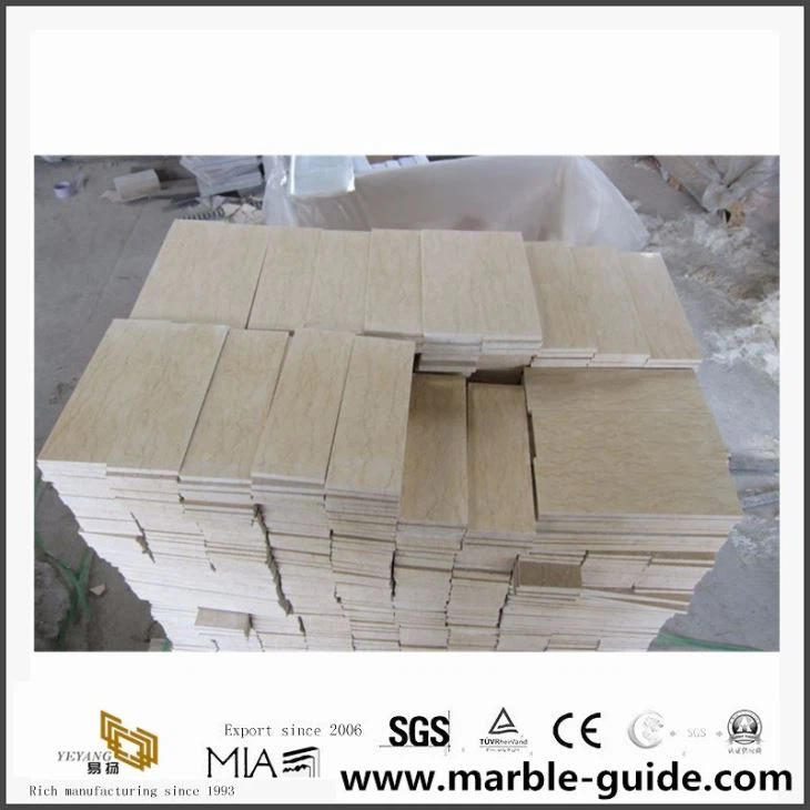 Fabrikspris Naturlig Kina Guld marmor til gulvfliseplade, beige farve marmor
