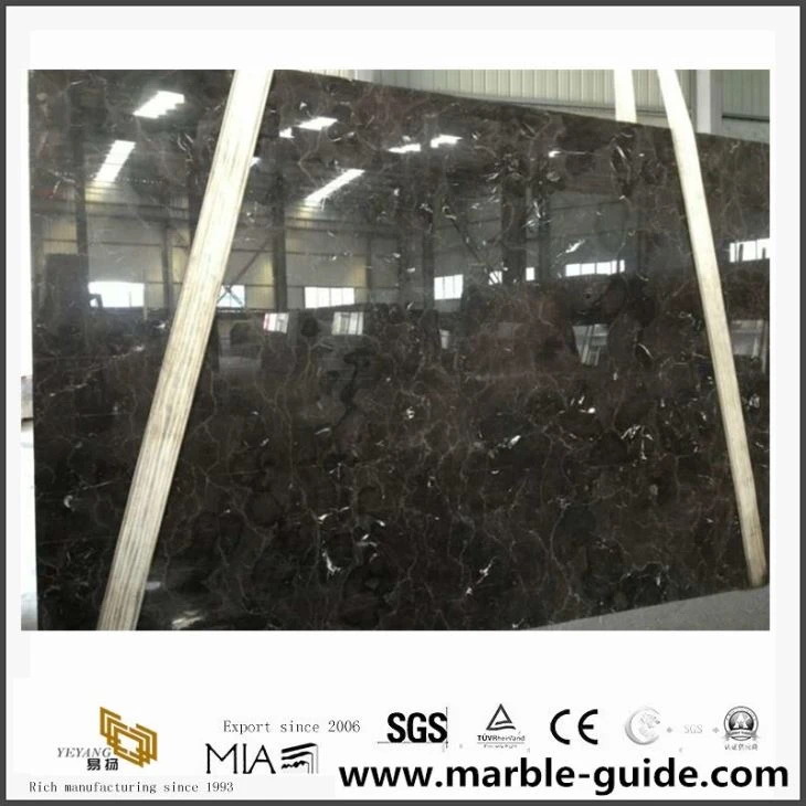 Hot Sale China Dark Emperador Marble Floor Tiles , Brown Color Natural Marble