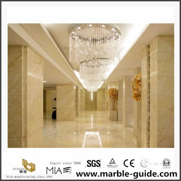 Natural China Golden Jade Marble Yellow Vein Marble Low Price