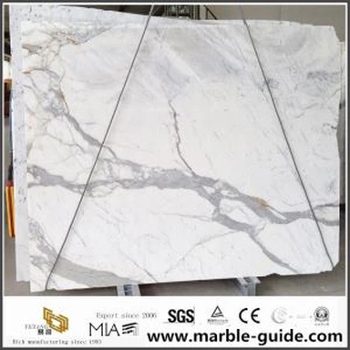 Statuario Marble Slab For Badeværelse Gulvbelægning Tile Bordplader med luksus Good Quality