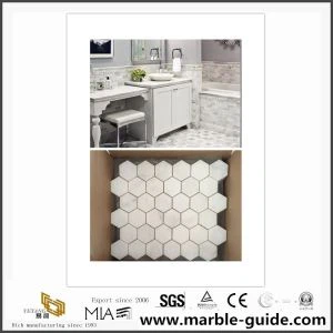 Hvid Carrara Marmor Mosaic For Interior Derocations Hot Selling Stone
