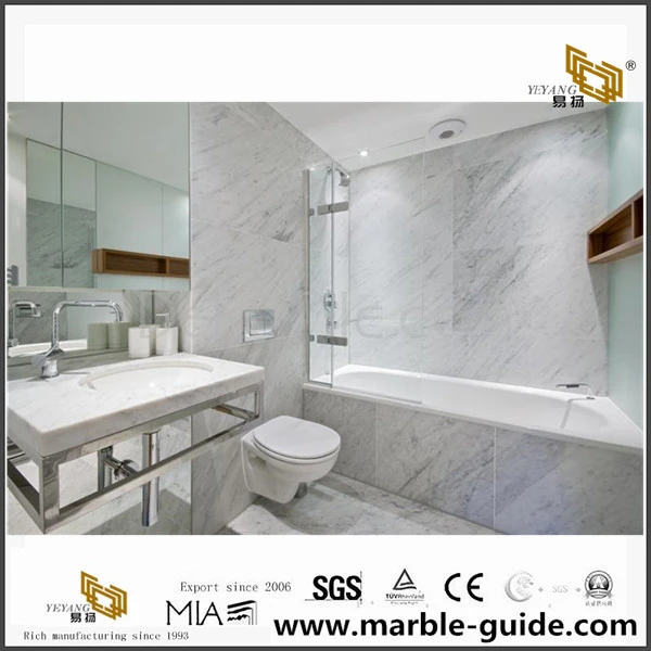 Popular Bianco Cararra Marble Slabs,Tiles for Vanity Tops,Kitchen Tops