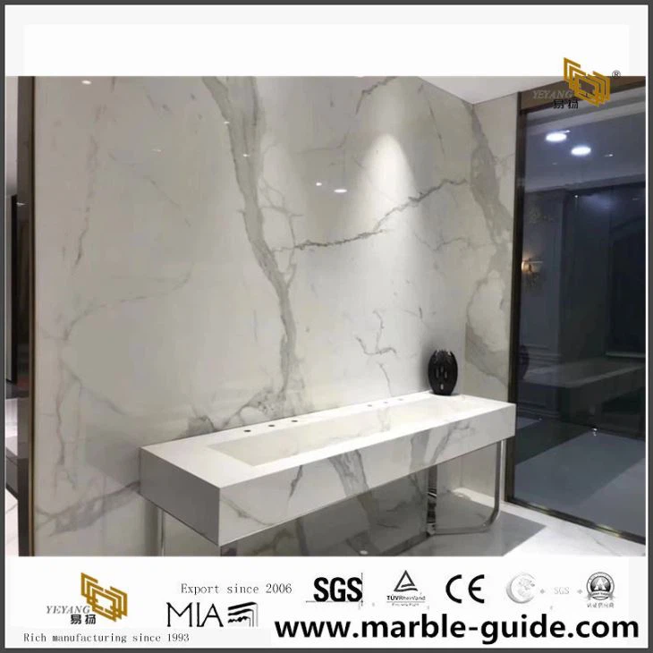 Calacatta Marble for Wall and Sink