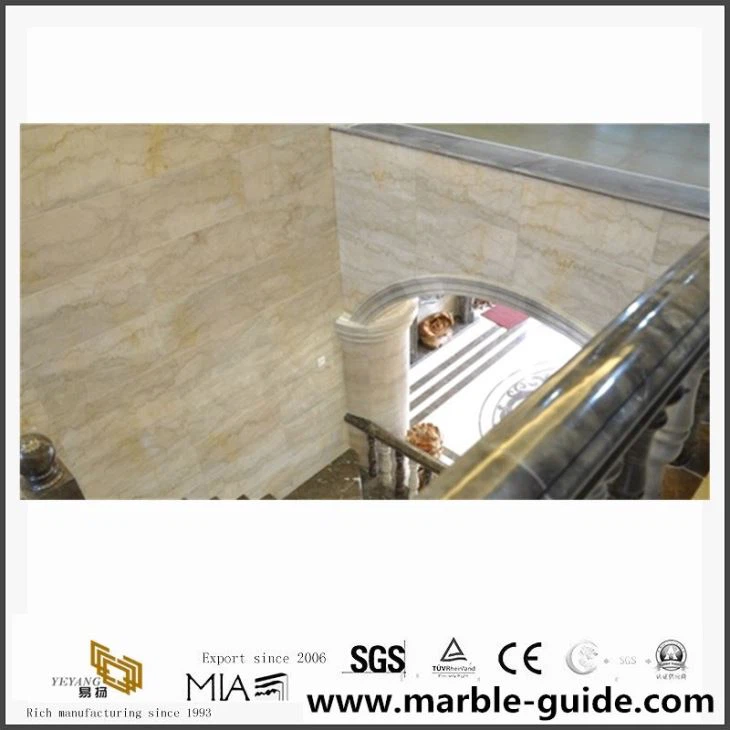 China Yellow Marble Bathroom Walling Tile/ Vanity Tops