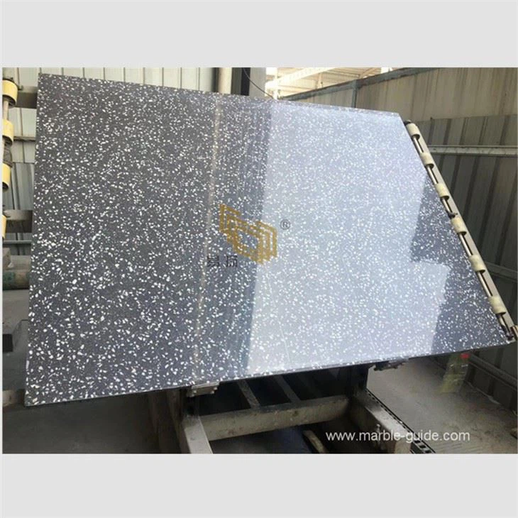 Dark Gray Terrazzo Flooring