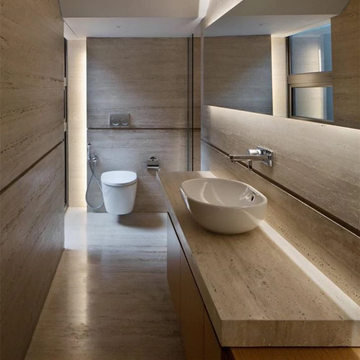 Roman Travertine For Bathroom Design