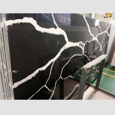 Calacatta Black Quartz plader