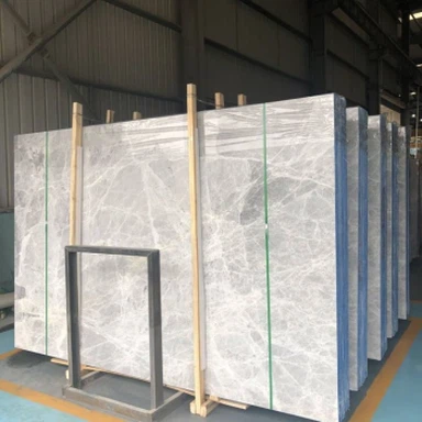 Naturlig grå marmorplader Gulvvægfliser Engros